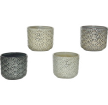 Rôzne kvetináče so vzorom