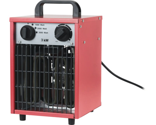 Elektrický ohrievač s vykurovacím výkonom 3 kilowatty a rukoväťou