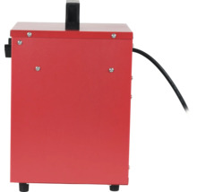 Zváračka červenej farby s čiernym káblom a držadlom