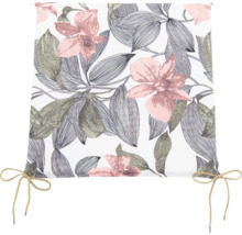 Roleta s kvetinovým vzorom a viazacími páskami