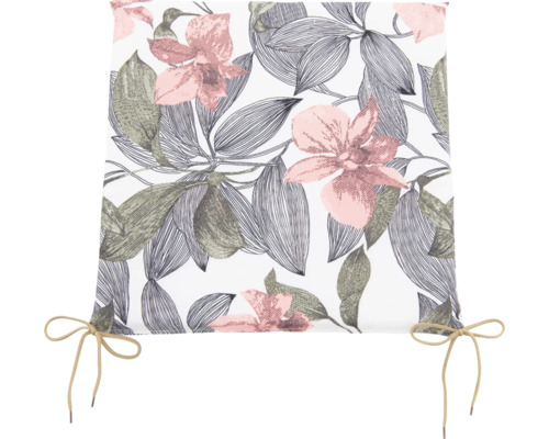 Roleta s kvetinovým vzorom a viazacími páskami