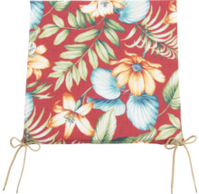 Podsedák so vzorom kvetov a viazacími páskami