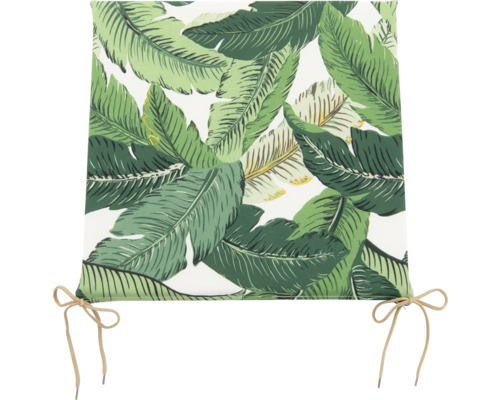 Dekoračný vankúš so vzorom listov a viazacími páskami