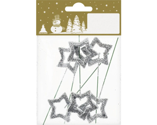 Trblietavé hviezdy na tyči na dekoráciu