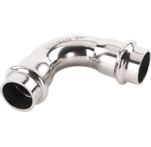 Lisovacia tvarovka z nehrdzavejúcej ocele, koleno 90 stupňov, 18x18 milimetrov