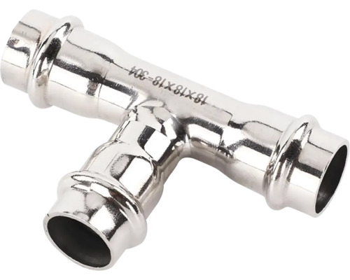 Nerezová T-kusová lisovacia tvarovka 18x18x18