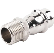 Lisovacia tvarovka s vonkajším závitom pre sanitárne inštalácie