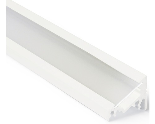 Profil FK technics FKU60 pre LED plexi 2 m hliník biely lak Hliníkový LED profil