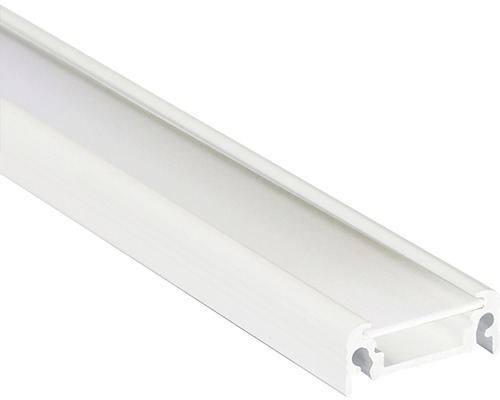 Profil FK technics FKU11 pre LED plexi 2 m hliník/biely lak Profilová lišta pre LED svietidlá