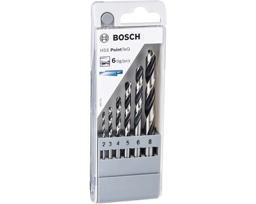 Sada vrtákov do kovu Bosch HSSPointTeQ, balenie 6ks
