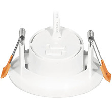 Puzdro vstavaného bodového svietidla s upevňovacími pružinami