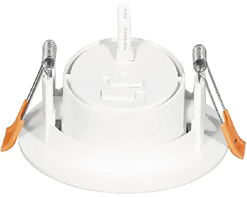 Puzdro vstavaného bodového svietidla s upevňovacími pružinami