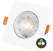 Štvorcové vstavané svietidlo s LED žiarovkou