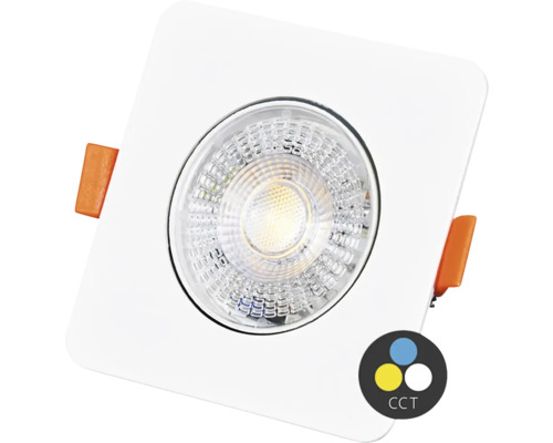 Štvorcové vstavané svietidlo s LED žiarovkou