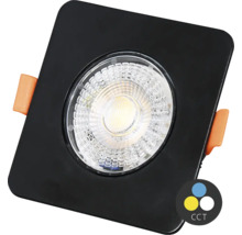 Štvorcové vstavané stropné svietidlo s LED technológiou a reguláciou teploty farieb