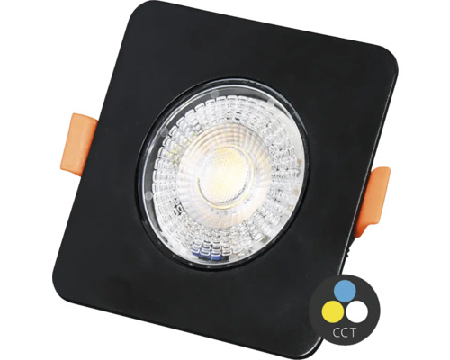 Štvorcové vstavané stropné svietidlo s LED technológiou a reguláciou teploty farieb