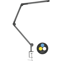 Stolná lampa s LED a stolovou svorkou