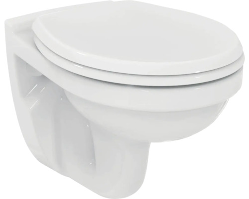 Závesné WC s hlbokým splachovaním a WC sedadlom