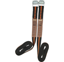 Dva upínacie popruhy s kovovou sponou