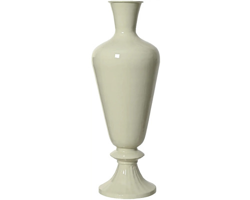 Dekoratívna váza Ø 20 x 57 cm krémová Dekoratívna keramická váza