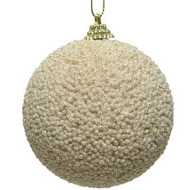 Vianočná guľa s hrubou štruktúrou a očkom na zavesenie