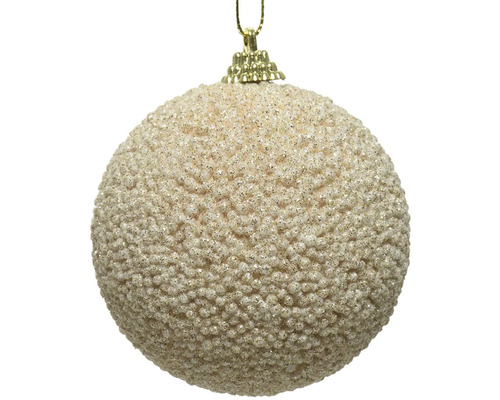 Vianočná guľa s hrubou štruktúrou a očkom na zavesenie