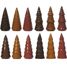 Rôzne ozdobné stromy z keramiky