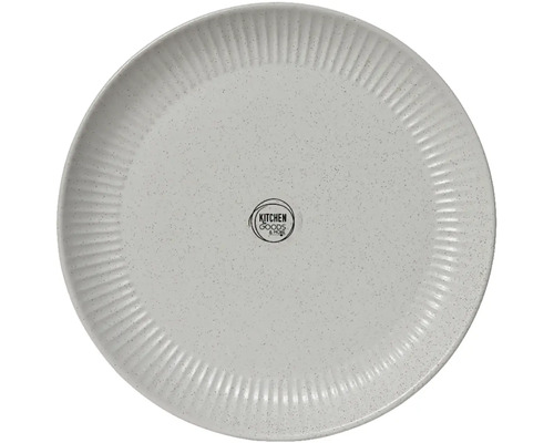 Keramický tanier s reliéfnym vzorom