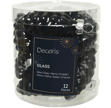 Sklenené ozdoby Decoris, 12 kusov v priehľadnom balení