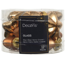 Sada dvanástich sklenených vianočných gúľ