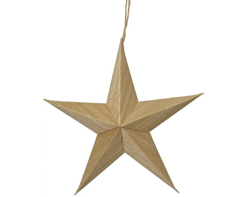 Drevená dekoratívna hviezda na zavesenie
