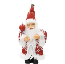 Vianočná ozdoba Santa Claus s jablkom