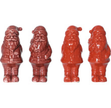 Štyri keramické figúrky Santa Clausa