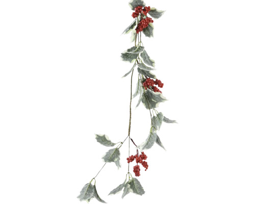 Umelá bobuľová girlanda s listami ako dekorácia