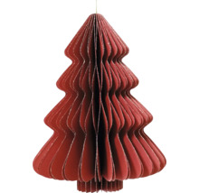 Dekoratívny vianočný stromček z papiera na zavesenie