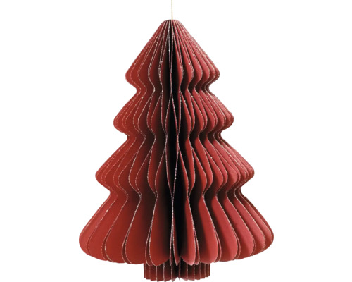 Dekoratívny papierový vianočný stromček na zavesenie