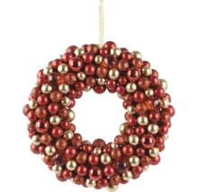 Dekoratívny vianočný veniec s guľami