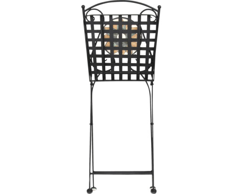 Kovový stojan na kvety s mozaikou