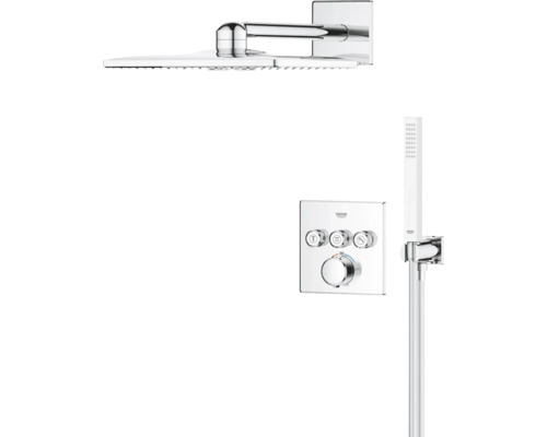 Sprchový systém Grohe s hlavovou sprchou, ručnou sprchou a termostatom