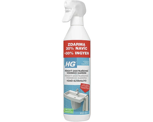 Penový čistič HG na vodný kameň 650 ml
