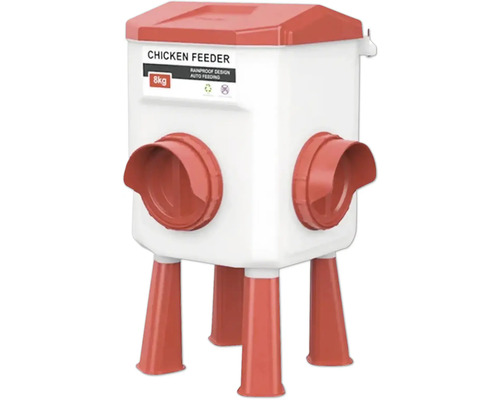 Automatické plastové krmítko hydiny 8 kg na nožičkách