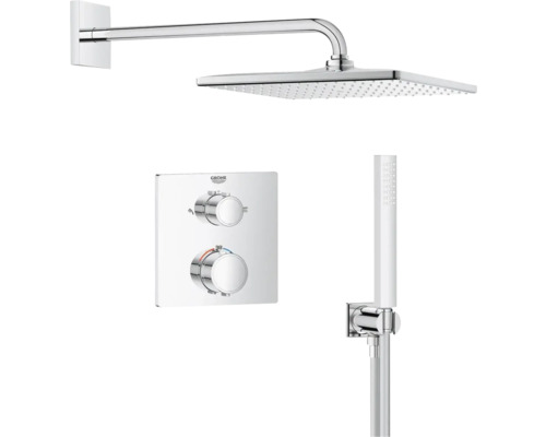 Sprchový systém Grohe s hlavovou sprchou, ručnou sprchou a termostatom