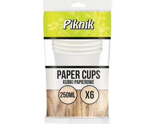 Pohár papierový Piknik 250 ml 6 ks