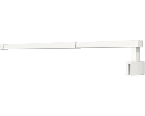 Stabilizačný držiak form&style MODENA hranatý 730 – 1200 mm výsuvný matne biely Záclonová tyč na montáž na stenu