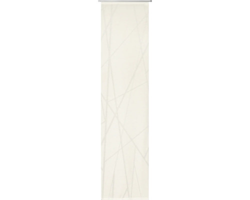 Japonská stena na mieru Beam, krémová, polotransparent, šírka 60 cm Látka na rolety s geometrickým vzorom