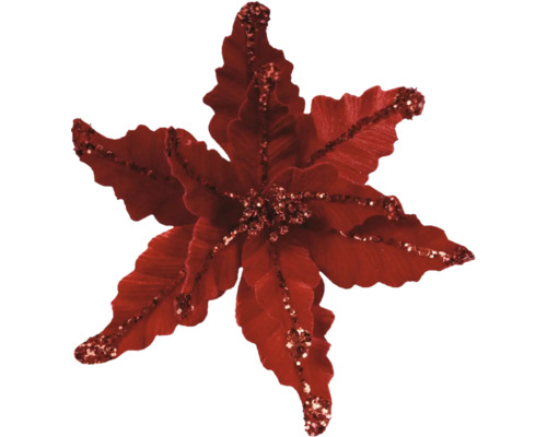 Dekoratívna vianočná hviezda s trblietkami