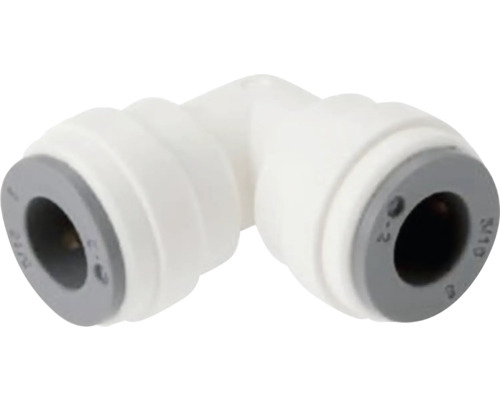 Plastová rohová spojka pre hadicové spoje