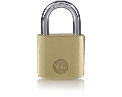 Visiaci zámok s tvrdeným strmeňom a logom Yale