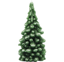 Dekoratívna sviečka v tvare vianočného stromčeka na vianočné obdobie