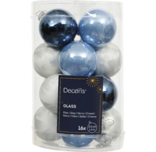 Balenie 16 sklenených vianočných gúľ, priemer 3,5 cm